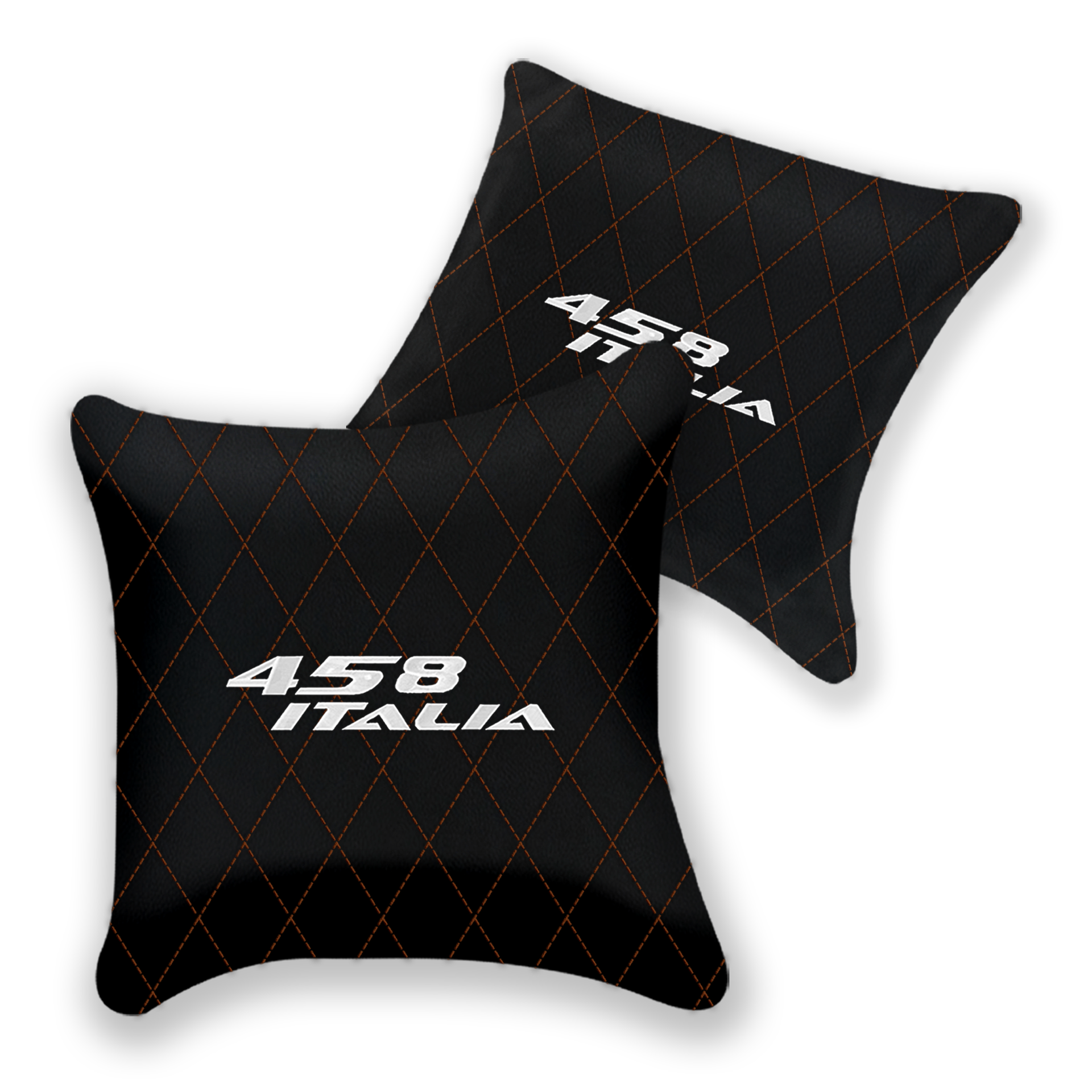 Custom Black Leather Pillows for Ferrari 458 Spider (2012-2015)