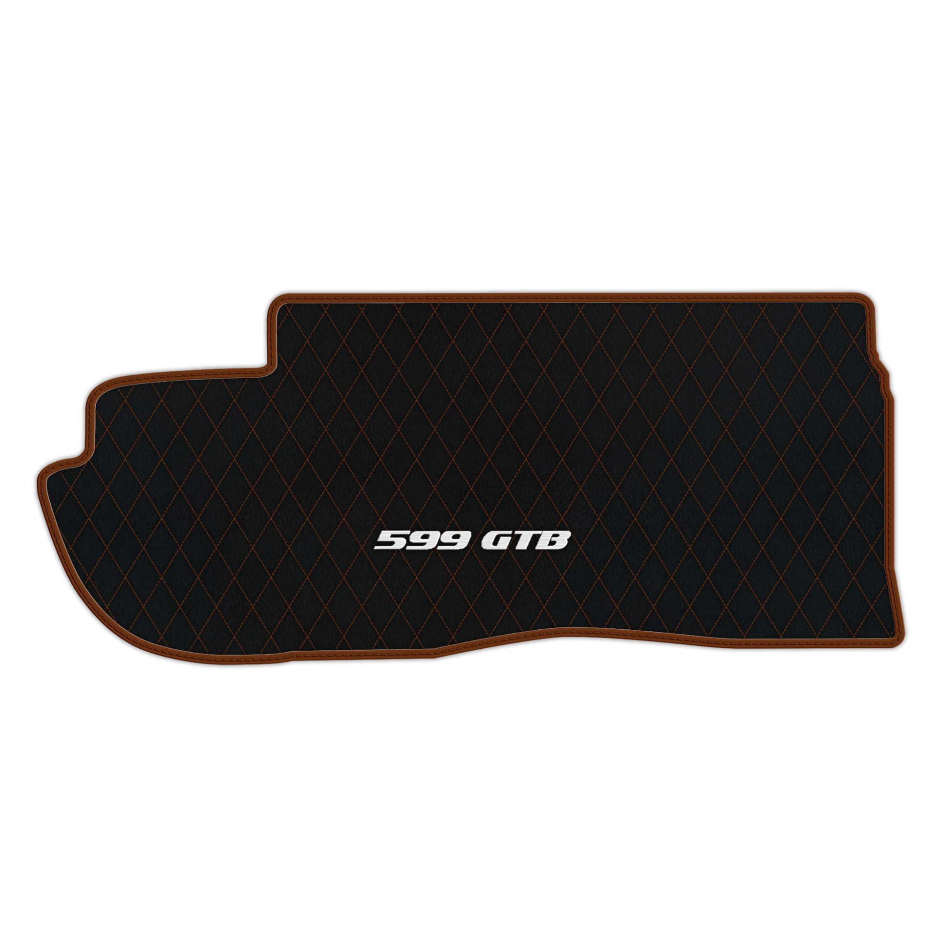 Custom Black Leather Floor Mats for Ferrari 599 Coupe (2006-2012)