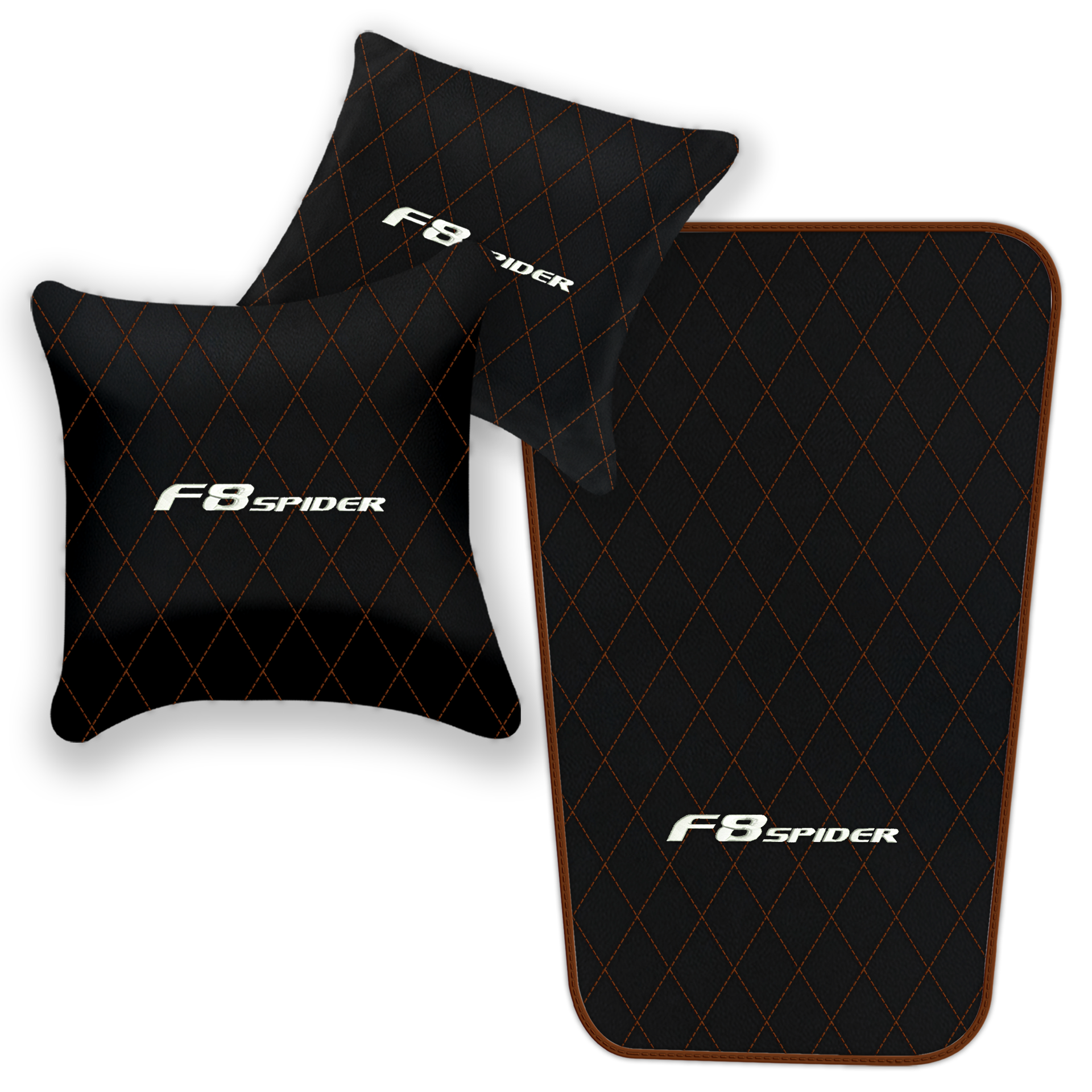 Premium Black Leather Floor Mats for Ferrari 456 (1992-2003)