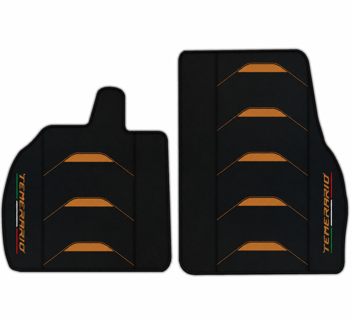 Customizable Leather Floor Mats with Triangle Pattern for Lamborghini Temerario (2025-2026)