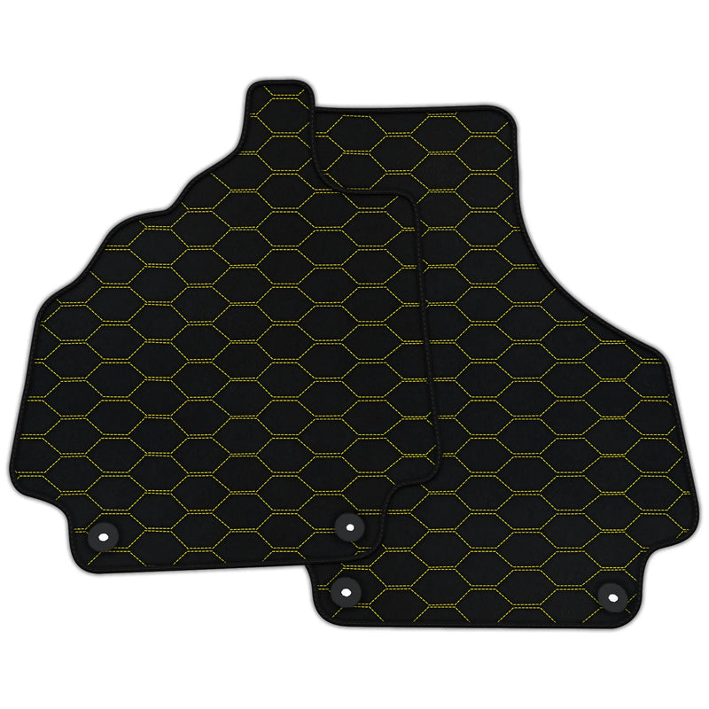 Customizable Leather Floor Mats with Divario Pattern for Audi R8 (2007-2015)