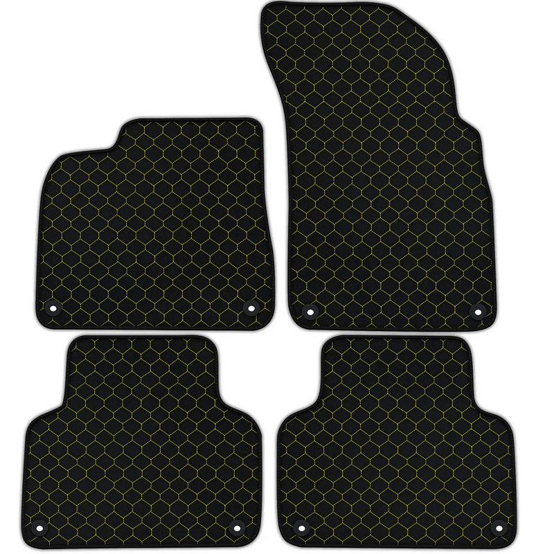 Customizable Leather Floor Mats with Hex Pattern for Bentley Bentayga (2015-2023)