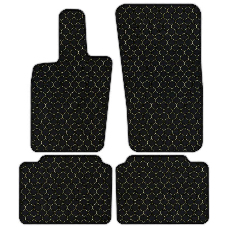 Customizable Leather Floor Mats with Hex Pattern for Porsche Panamera (2017-2023)