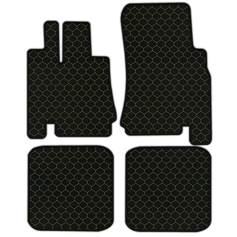Customizable Leather Floor Mats with Hex Pattern for Bentley Green Label (1998-2009)