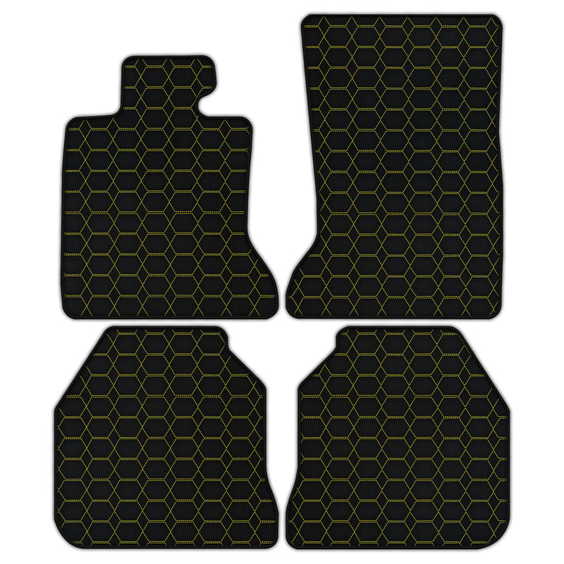 Customizable Leather Floor Mats with Hexagon Hex Pattern for Rolls Royce Ghost Series I (2010–2020)
