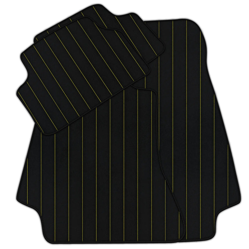 Customizable Leather Floor Mats with Line Pattern for Mercedes Benz GL-Class X166 (2012-2015)