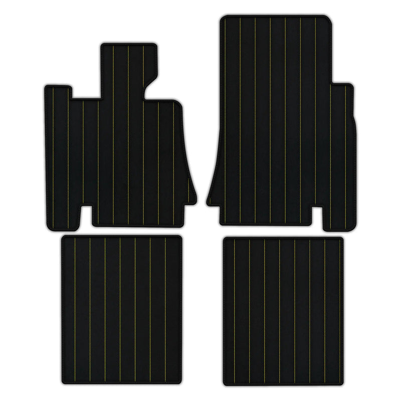 Anpassbare Lederfußmatten mit Linienmuster für Bentley Red Label RL (1998-2009)