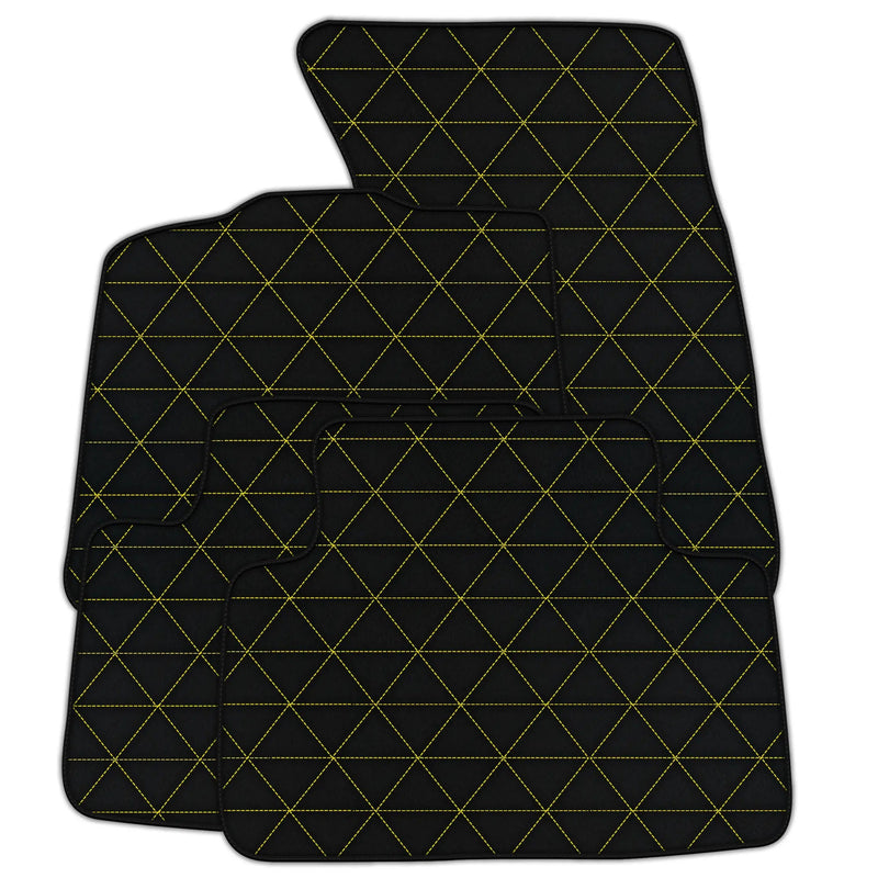 Customizable Leather Floor Mats with Triangle Pattern for Porsche Macan (2014-2023)