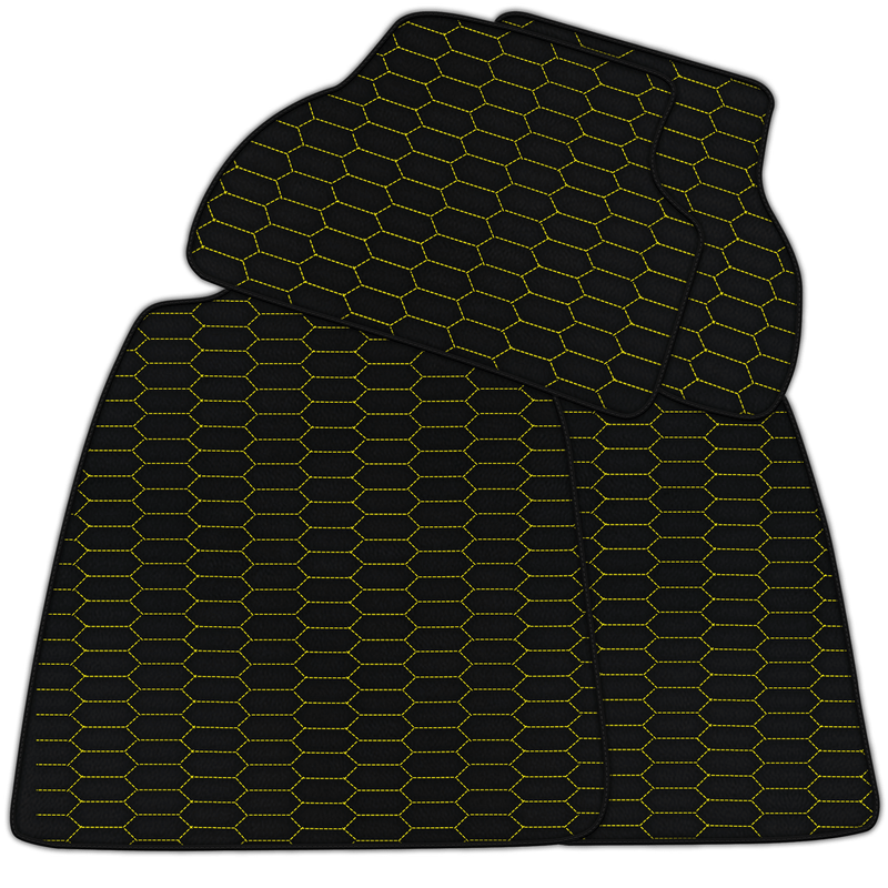 Customizable Leather Floor Mats with Raptor Hex Pattern for Audi A4 - B8 Avant (2008-2015)