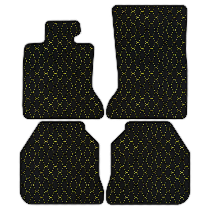 Customizable Leather Floor Mats with Vertical Hex Pattern for Rolls Royce Ghost Series I (2010–2020)