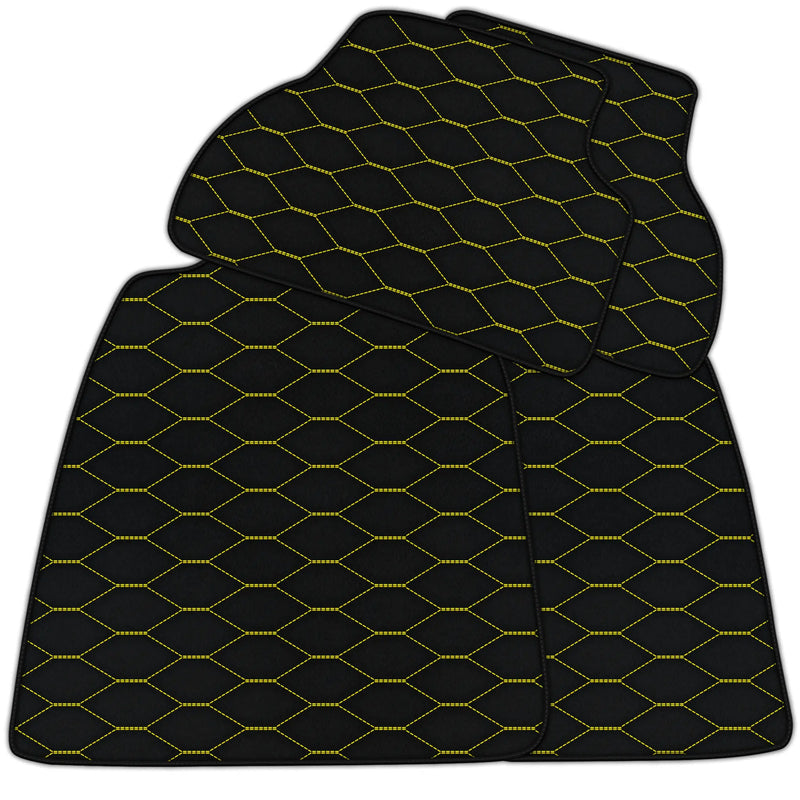 Customizable Leather Floor Mats with Viper Hex Pattern for Audi RS 6 Plus C5 (2004)