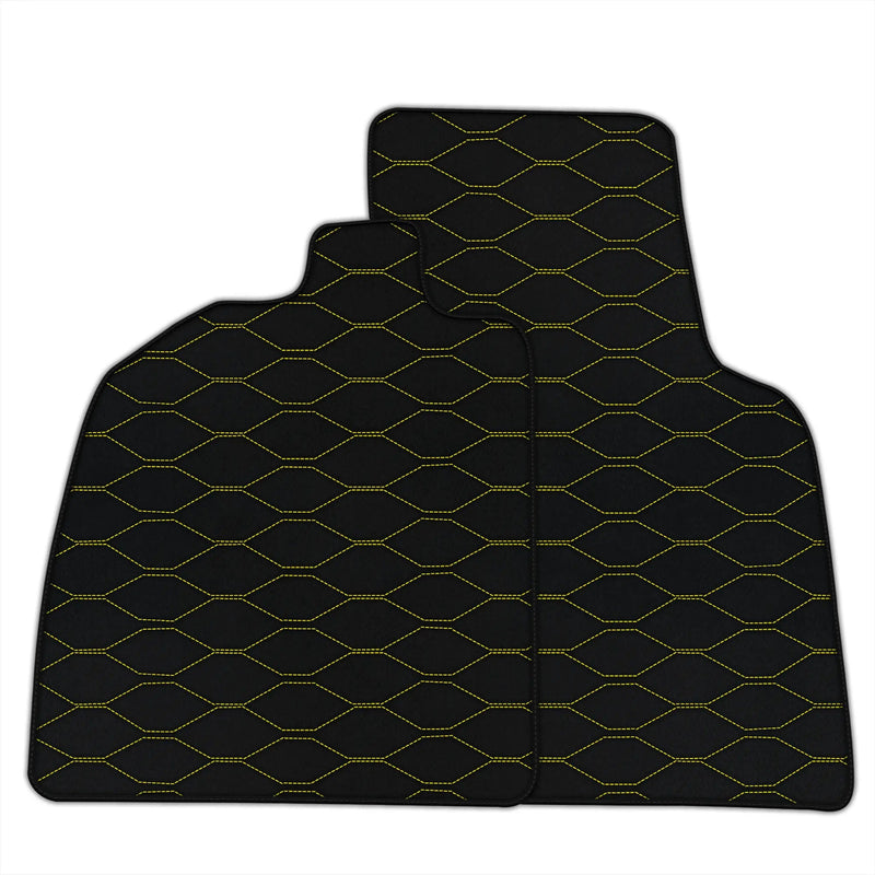 Customizable Leather Floor Mats with Viper Hex Pattern for Audi R8 (2015-2023)