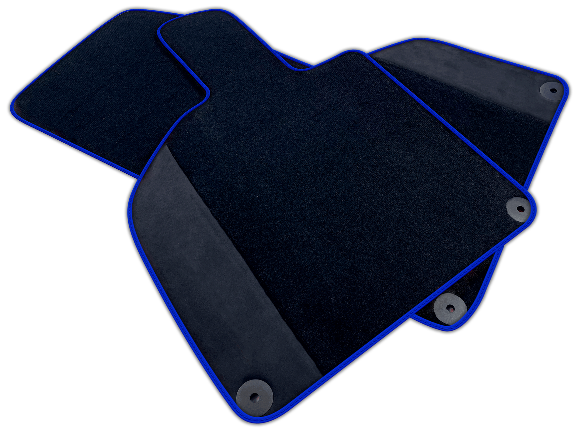 Custom Black Floor Mats for Lamborghini Huracan with Alcantara Leather
