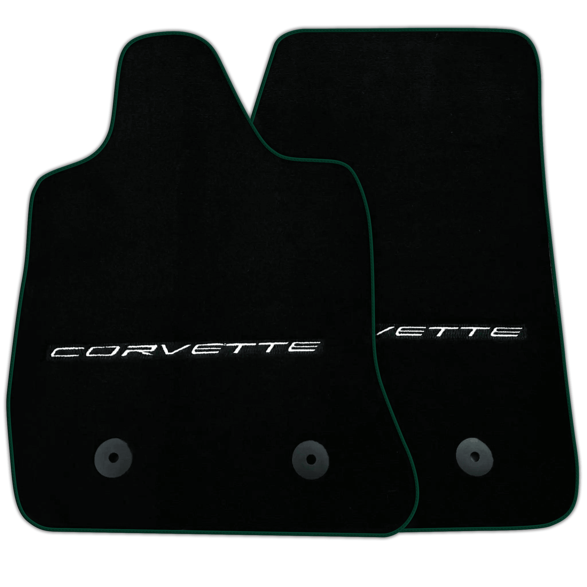 Black Floor Mats for Chevrolet Corvette C7 (2014-2019) | Various Trim Colors