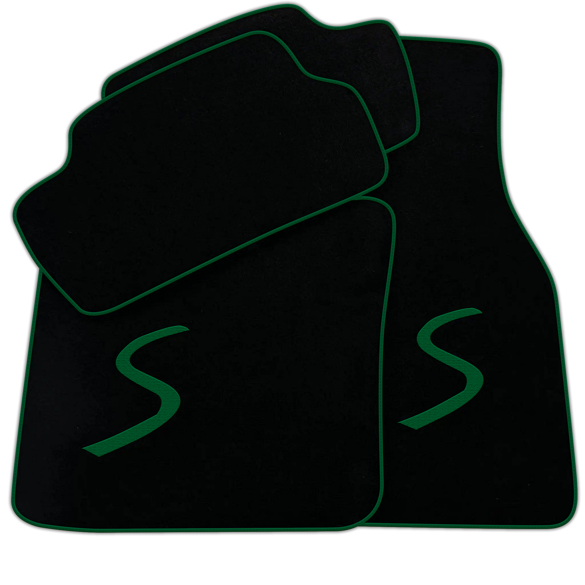 Black Floor Mats for Mini Cooper / One F56 3-Doors (2014-2023)