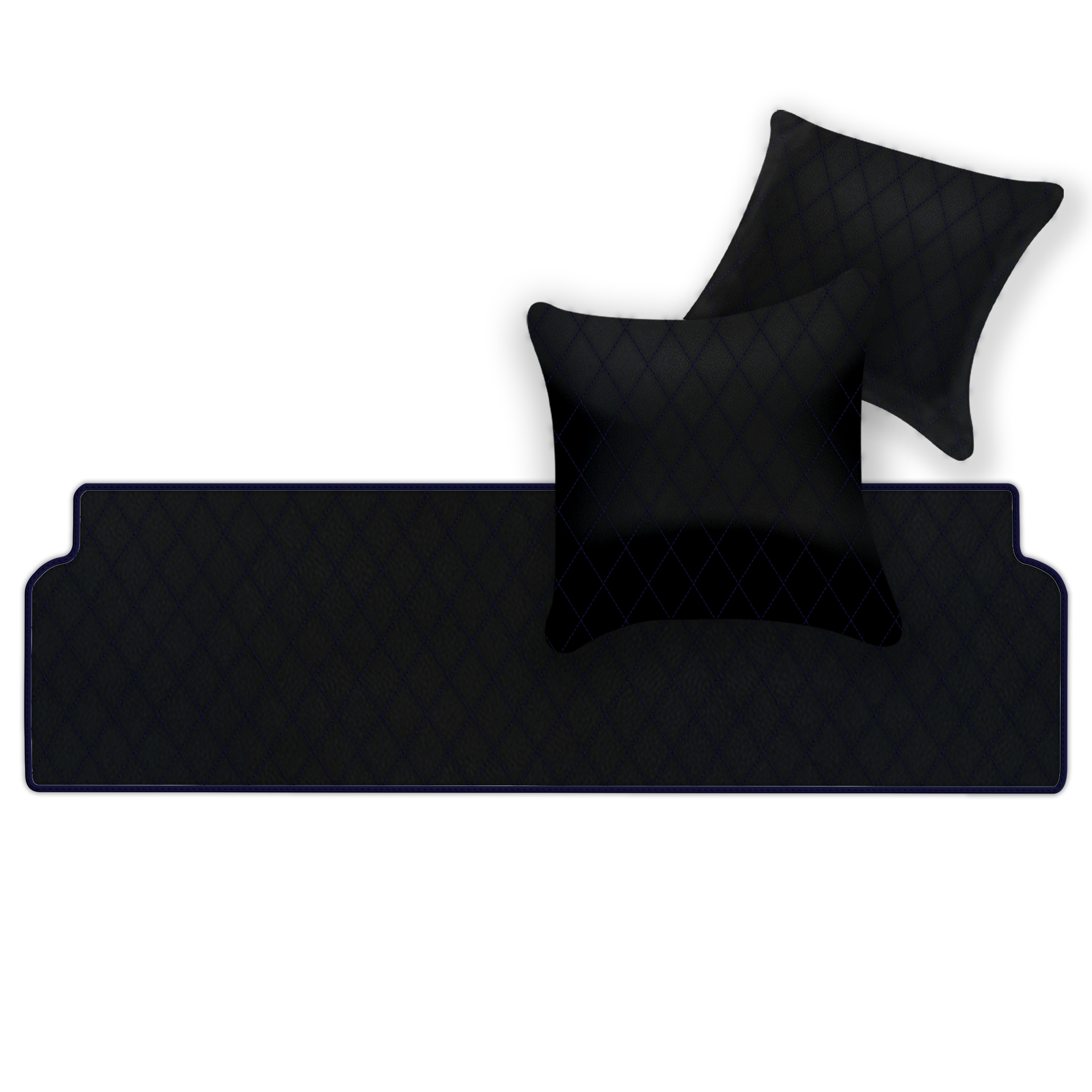 Premium Black Leather Floor Mats for Ferrari Mondial (1980-1993)