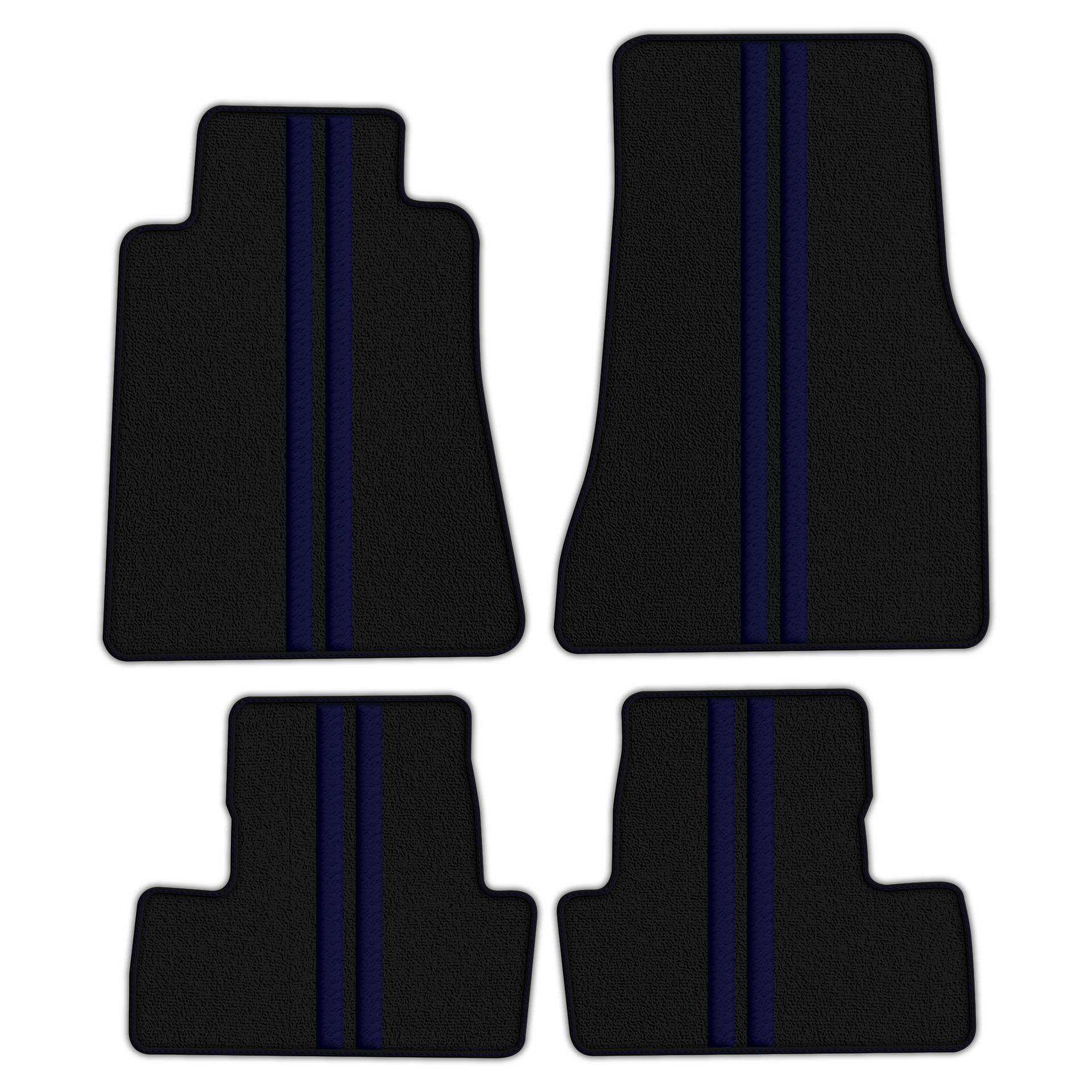 Premium Black Leather Line Floor Mats for Nissan GT-R (2009-2023)