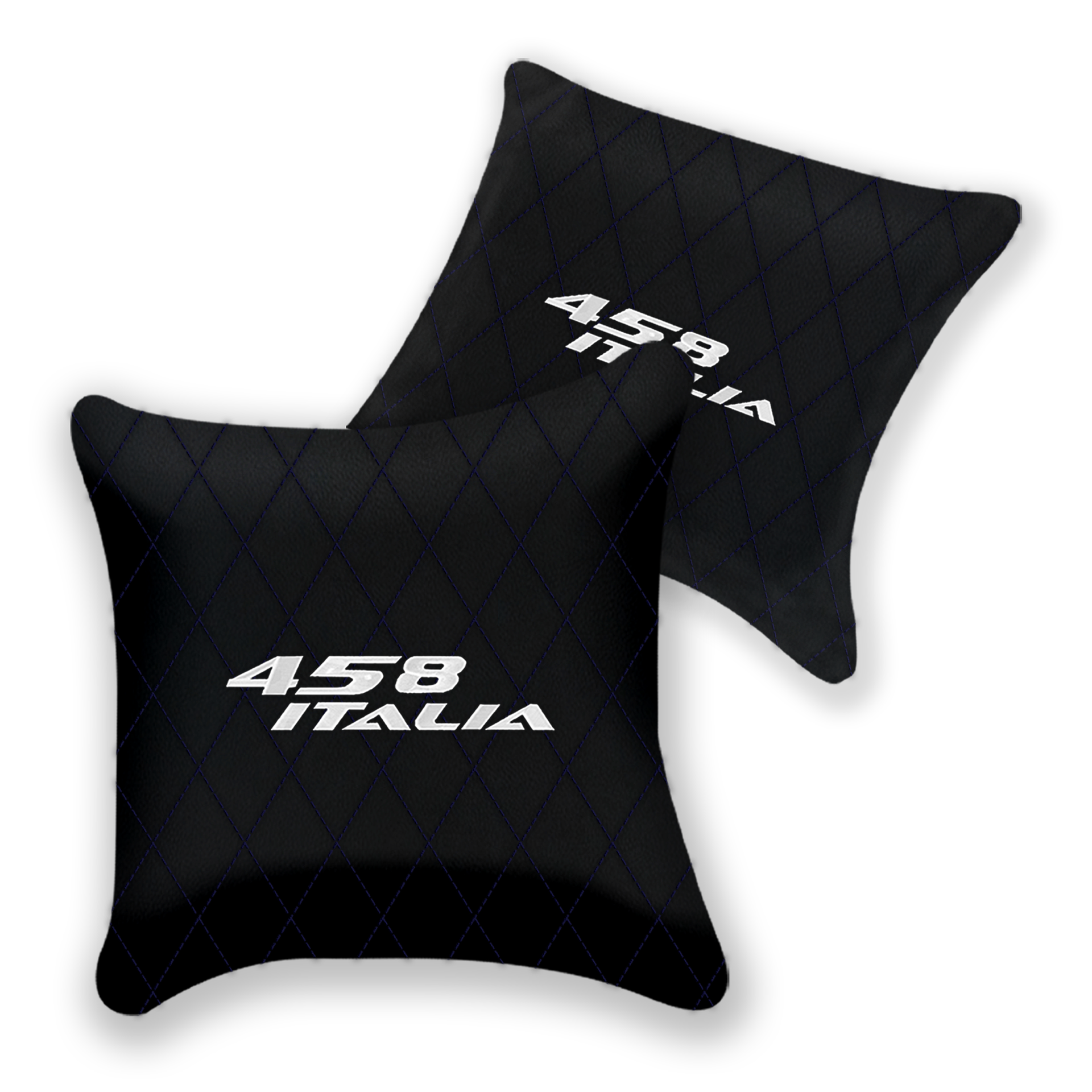 Customizable Black Leather Pillows for Ferrari 458 Spider (2012-2015)