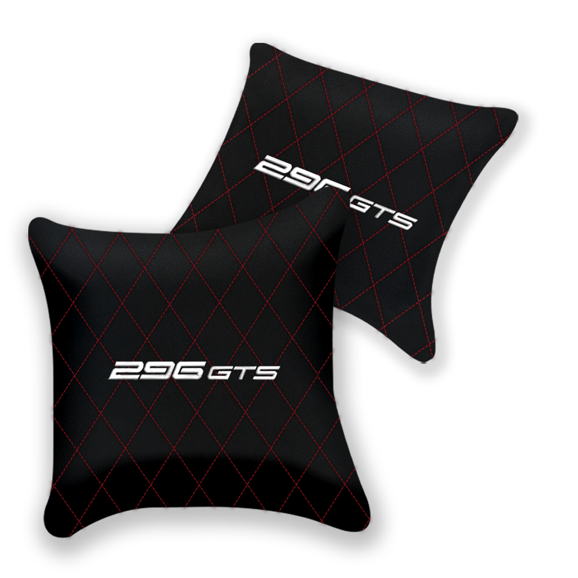 Custom Black Leather Pillows for Ferrari GTC4 Lusso - Set of 2