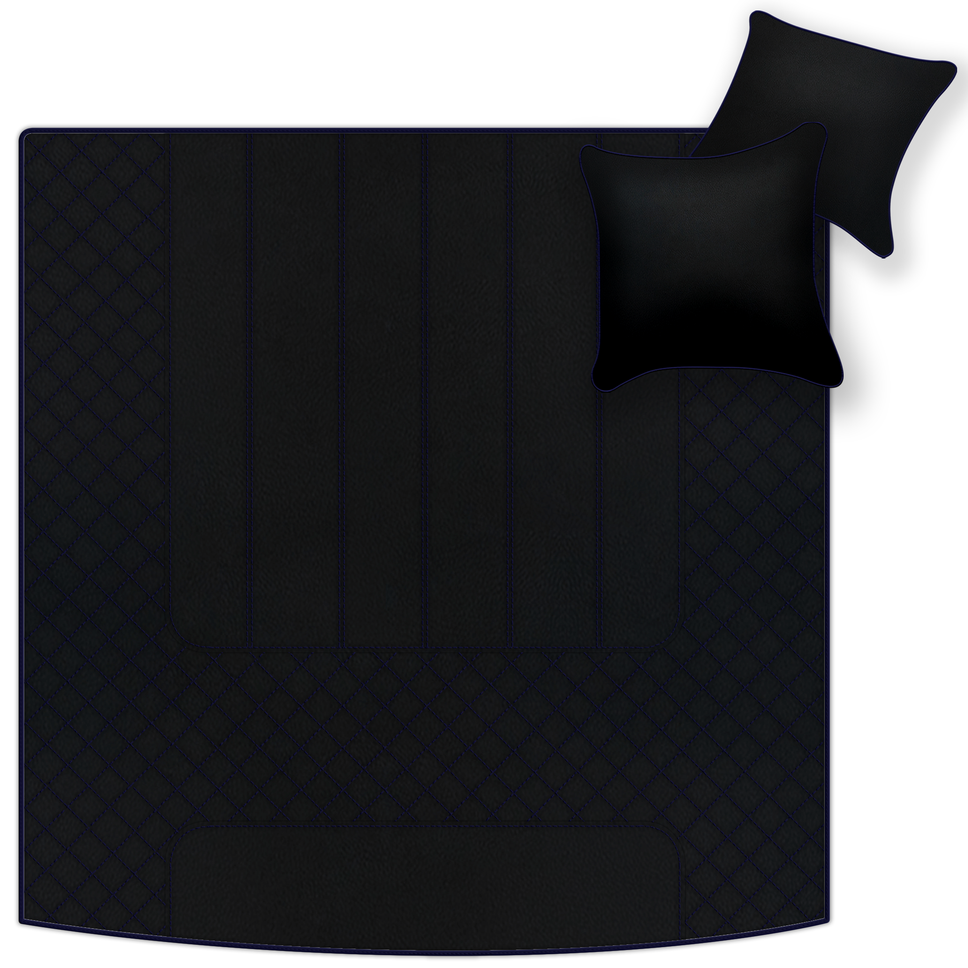 Black Leather Floor Mats for Bentley Flying Spur (2005-2013) | Luxury