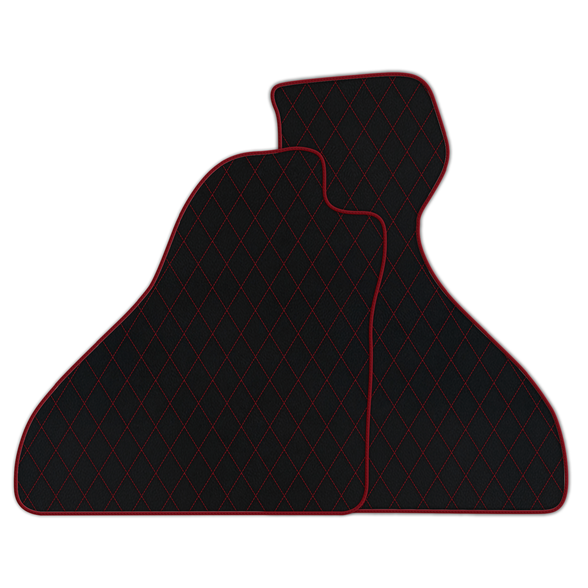 Premium Black Leather Floor Mats for Ferrari 328 GTS (1985-1989)