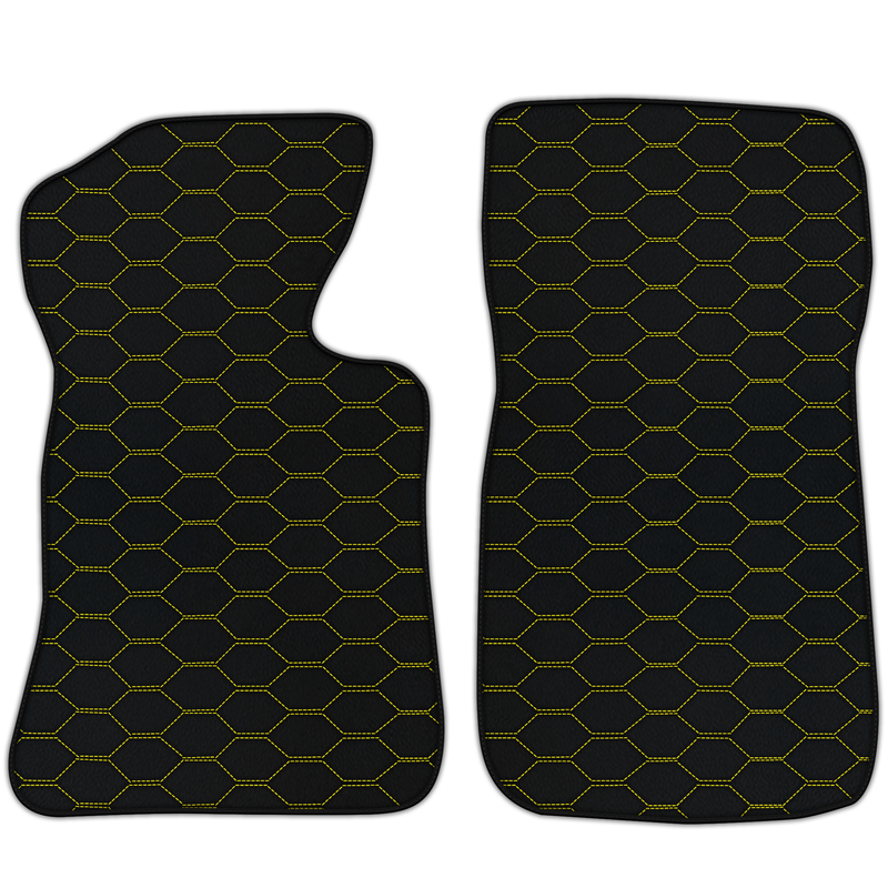 Customizable Leather Floor Mats with Divario Pattern for Chevrolet Corvette C2 (1963-1967)