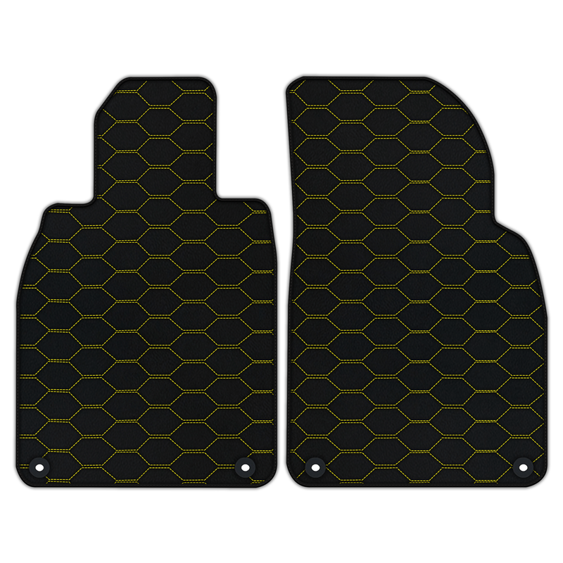 Customizable Leather Floor Mats with Divario Pattern for Porsche Cayman 718 (2017-2023)