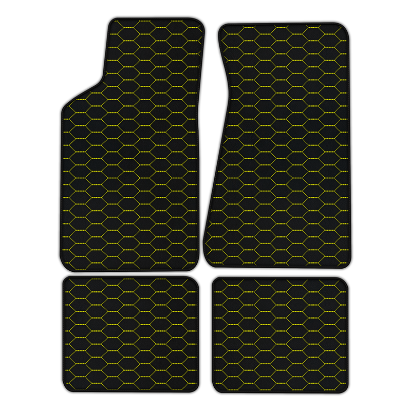 Customizable Leather Floor Mats with Divario Pattern for Pontiac FireBird (1970-1981)