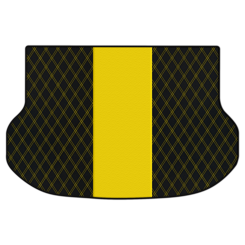 Anpassbare Kofferraum-Fußmatten aus Leder mit Doppel-Diamantmuster für Lexus NX (2014-2022)