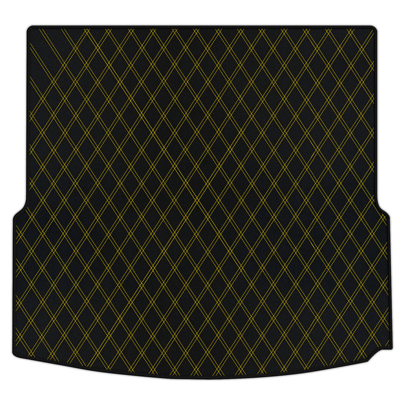 メルセデス・ベンツ CLAクラス C118 クーペ(2019-2023)用 ダブルダイヤモンドパターン カスタマイズ可能なレザートランクフロアマット