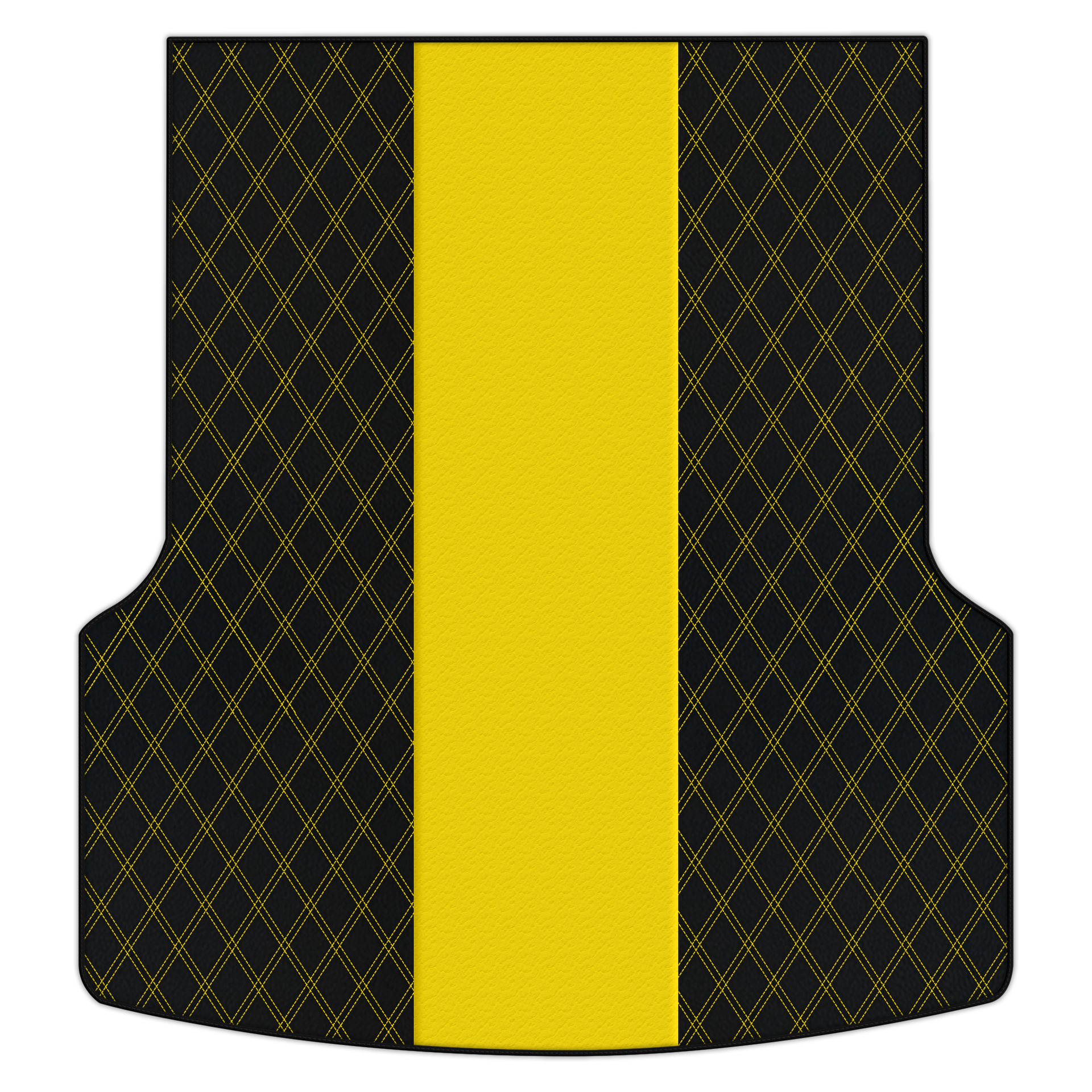 Customizable Leather Trunk Floor Mats with Double Diamond Pattern for Bentley Flying Spur (2019-2023)