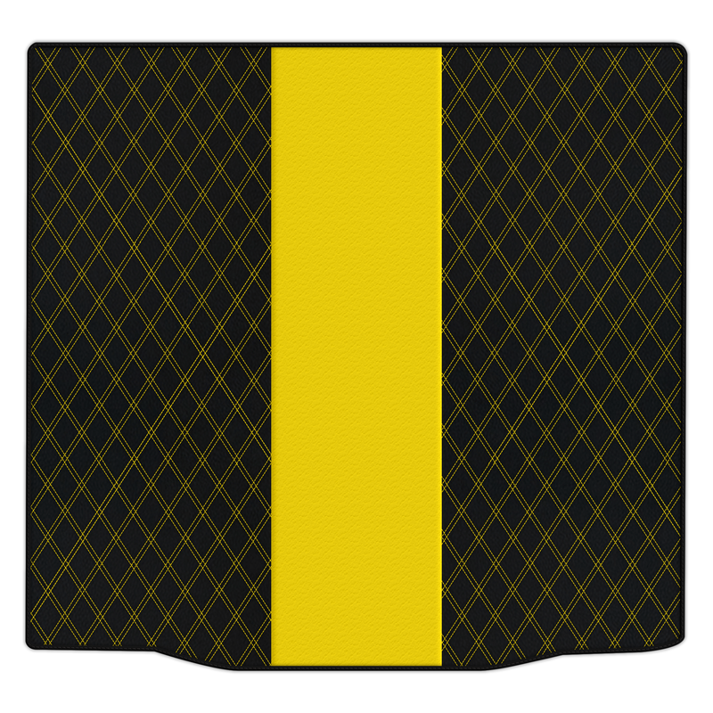 BMW G20 4ドアセダン(2019-2024年式)用 ダブルダイヤモンドパターン カスタマイズ可能 レザー トランク フロアマット