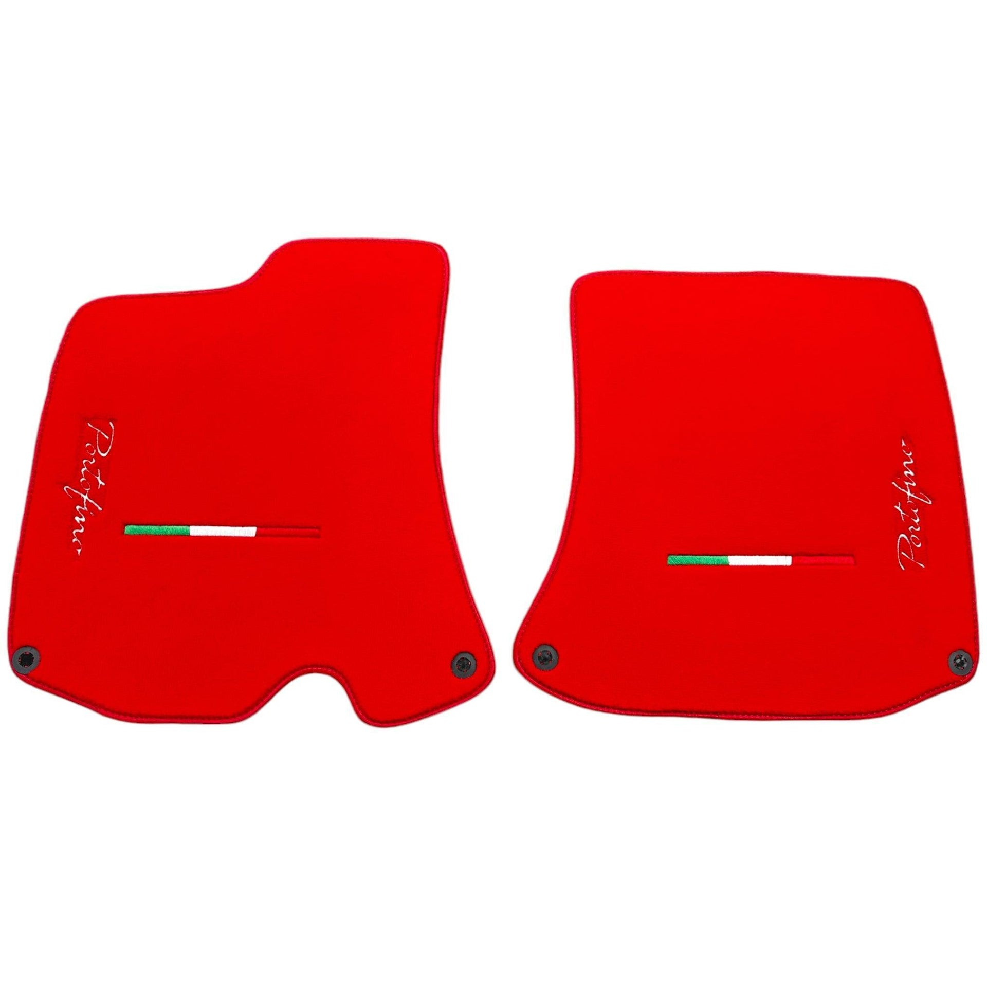 Red Floor Mats for Ferrari Portofino (2018-2023) Italian Edition - AutoWin