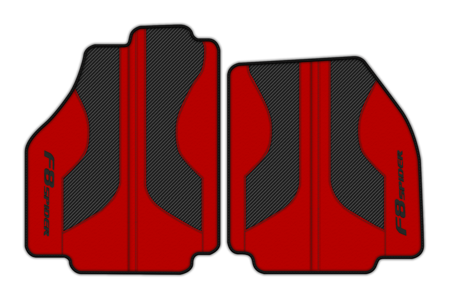 Customizable Leather Floor Mats for Ferrari F8 Spider (2019-2023)