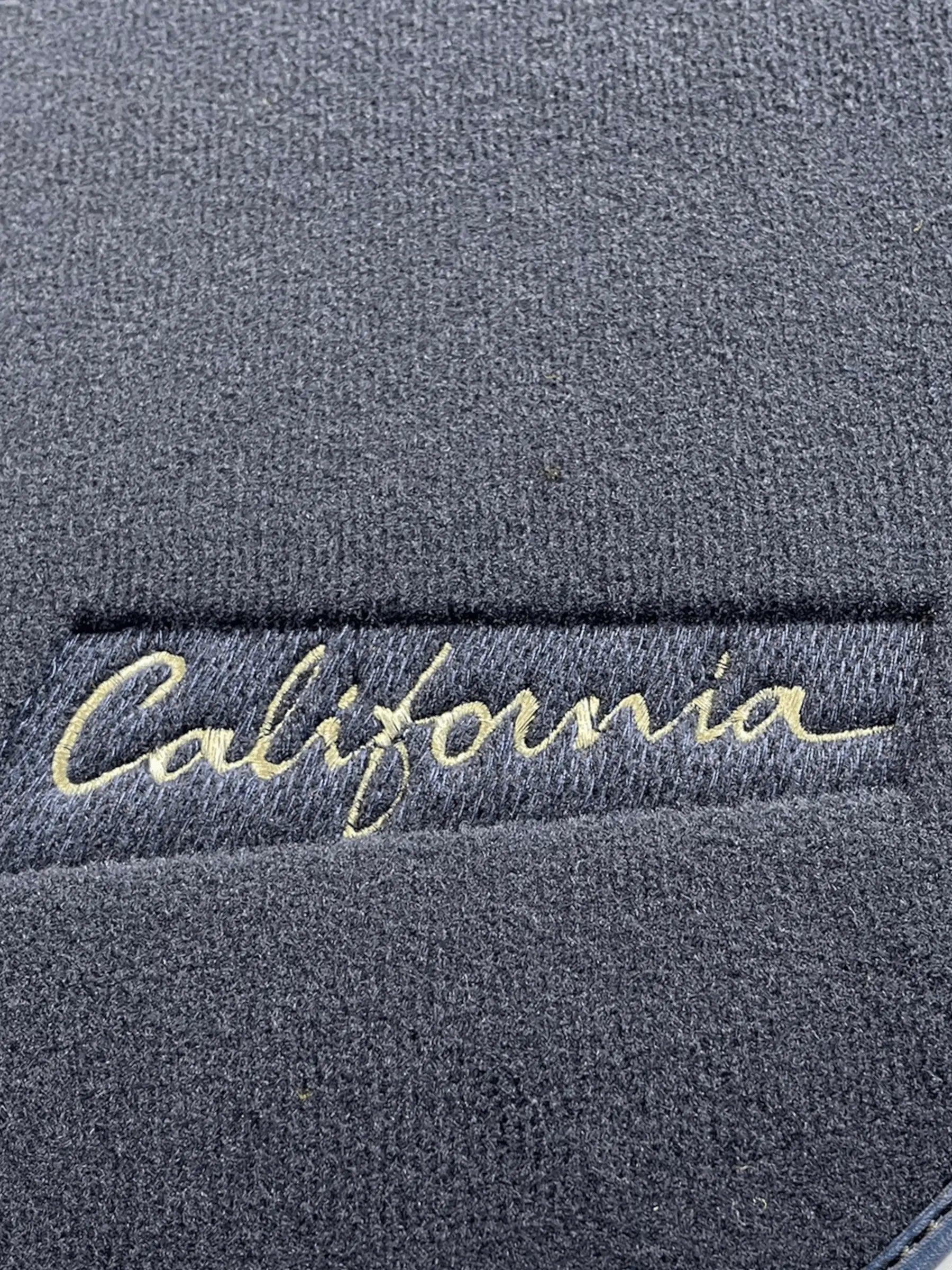 Floor Mats For Ferrari California 2008-2014 Dark Blue Color - AutoWin