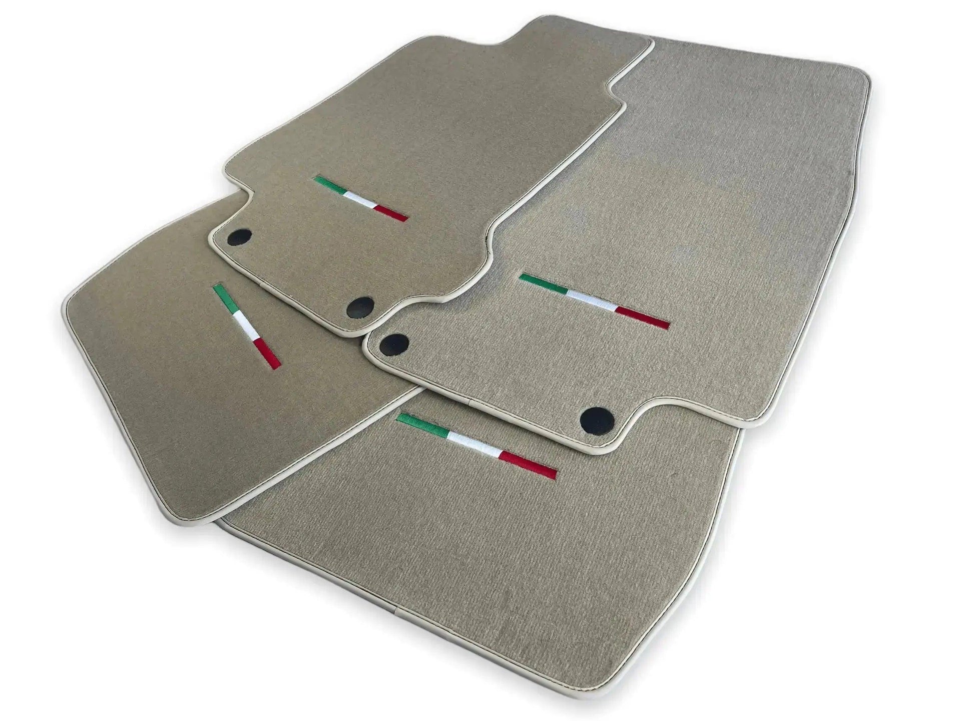 Floor Mats For Maserati GranTurismo MC Stradale (2011-2015) Beige IT Edition - AutoWin