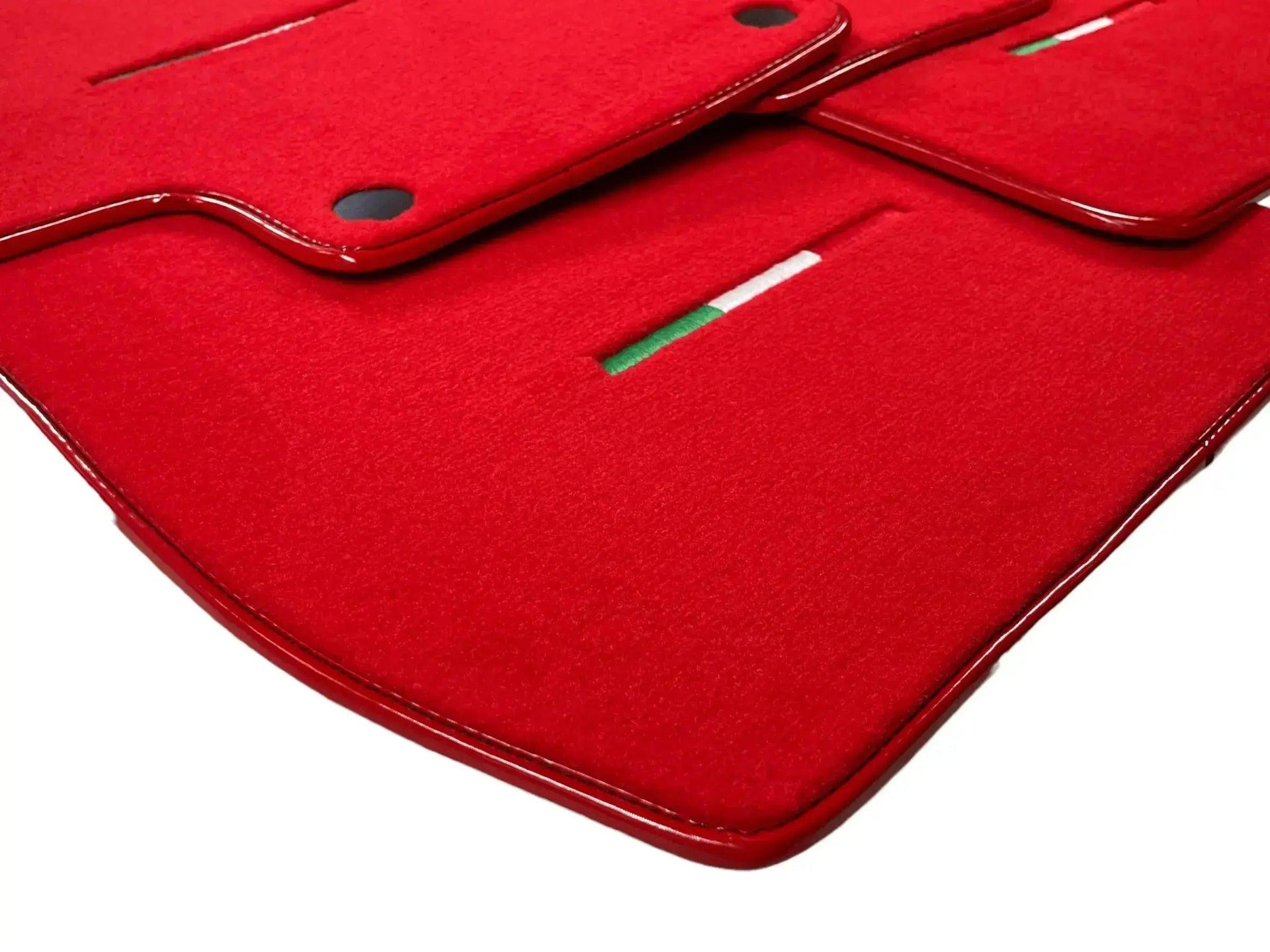 Floor Mats For Maserati GranTurismo MC Stradale (2011-2015) Red IT Edition - AutoWin