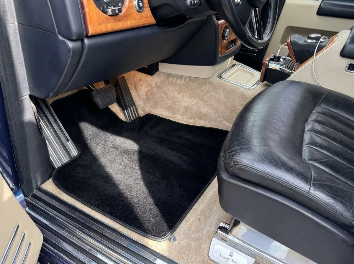 Grüne Lederfußmatten für Rolls-Royce Phantom Sedan (2003-2016) - ER56 Design