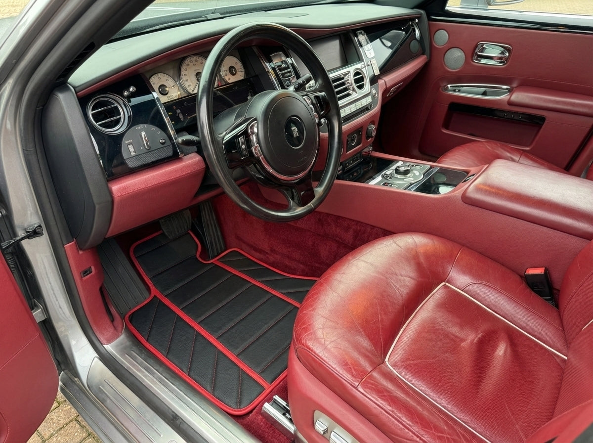Floor Mats For Rolls Royce Ghost Series I (2010–2020) Beige ER56 Design - ER56 Design