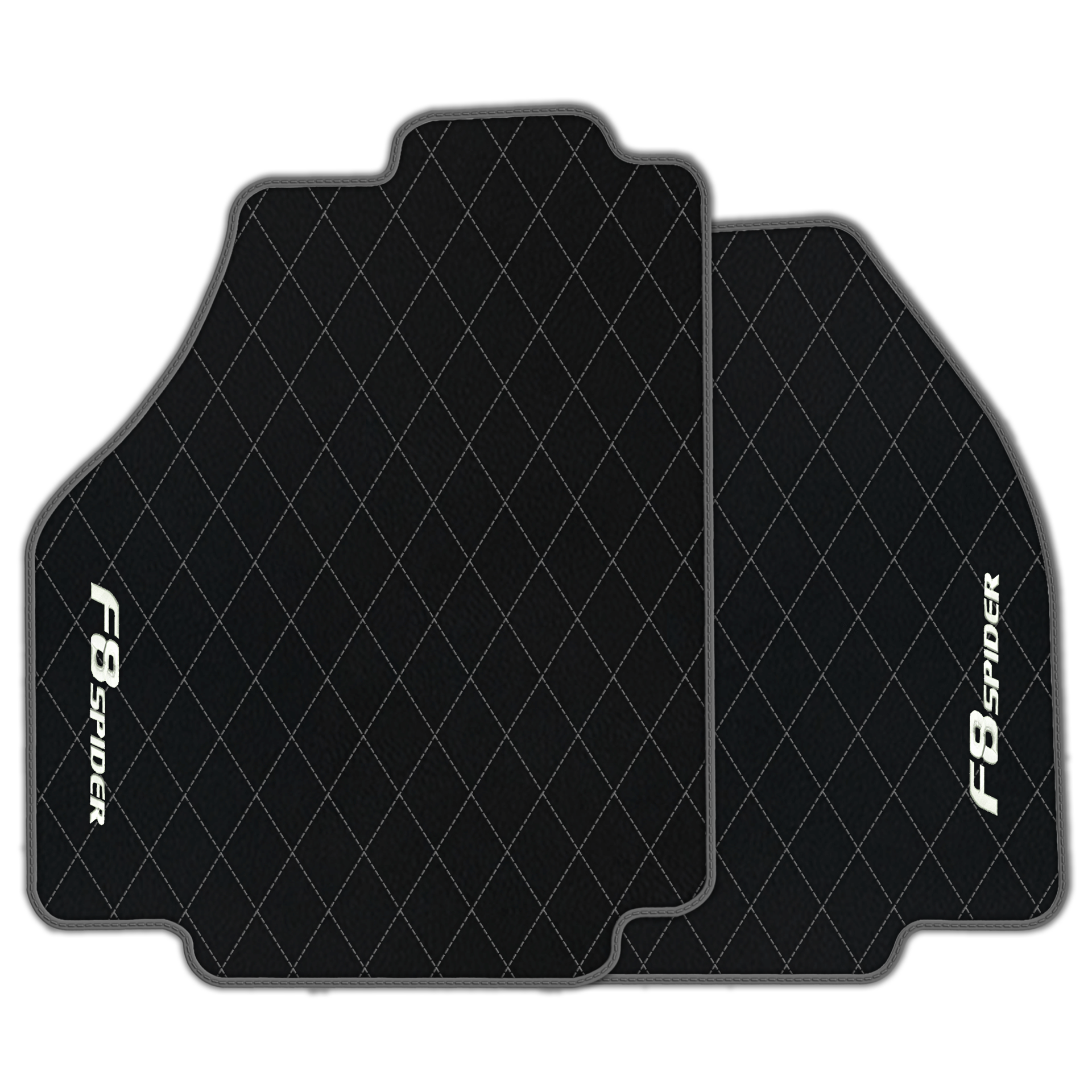 Premium Black Leather Floor Mats for Ferrari 456 (1992-2003)