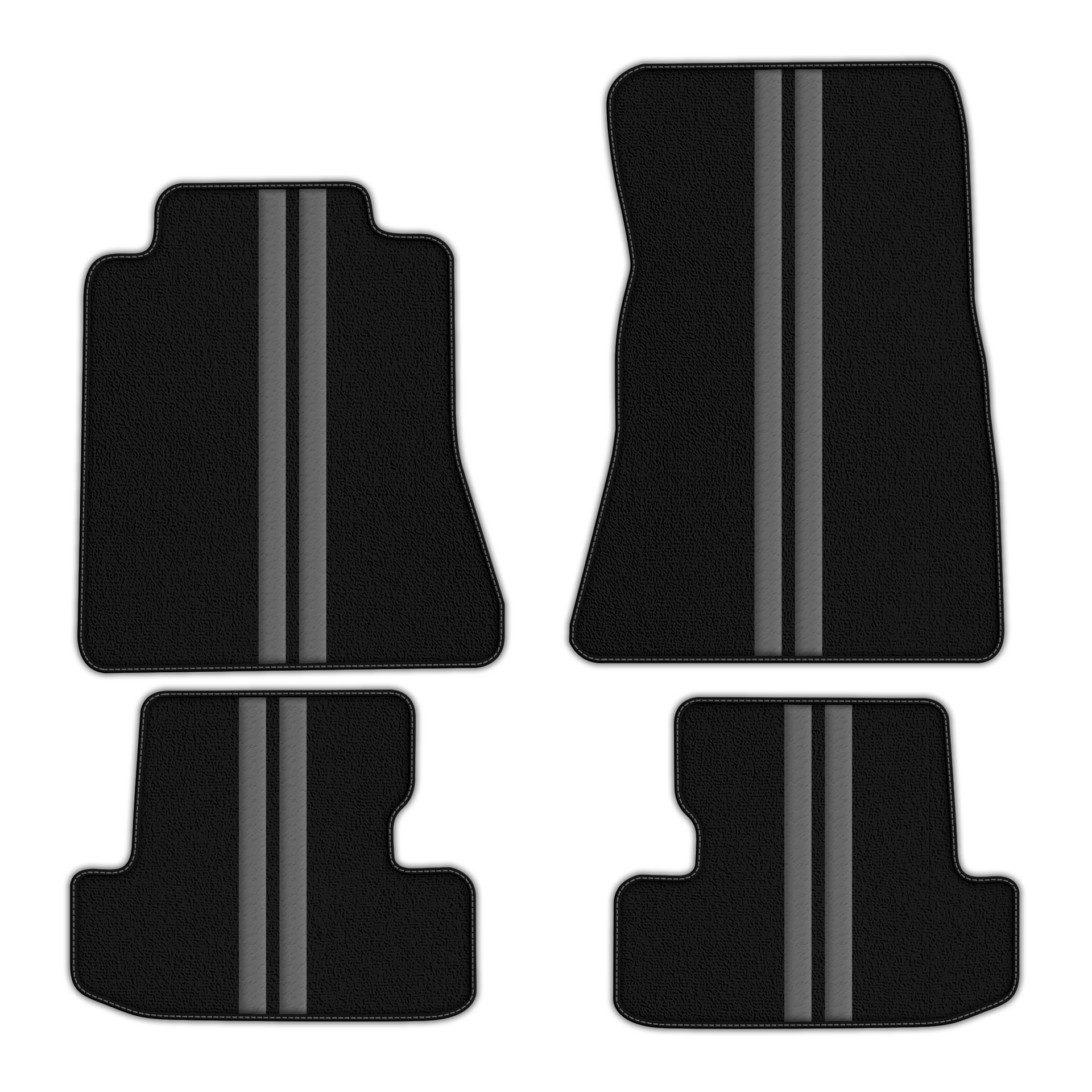 Black Floor Mats for Ford Mustang V FL (2011-2014) - Stylish