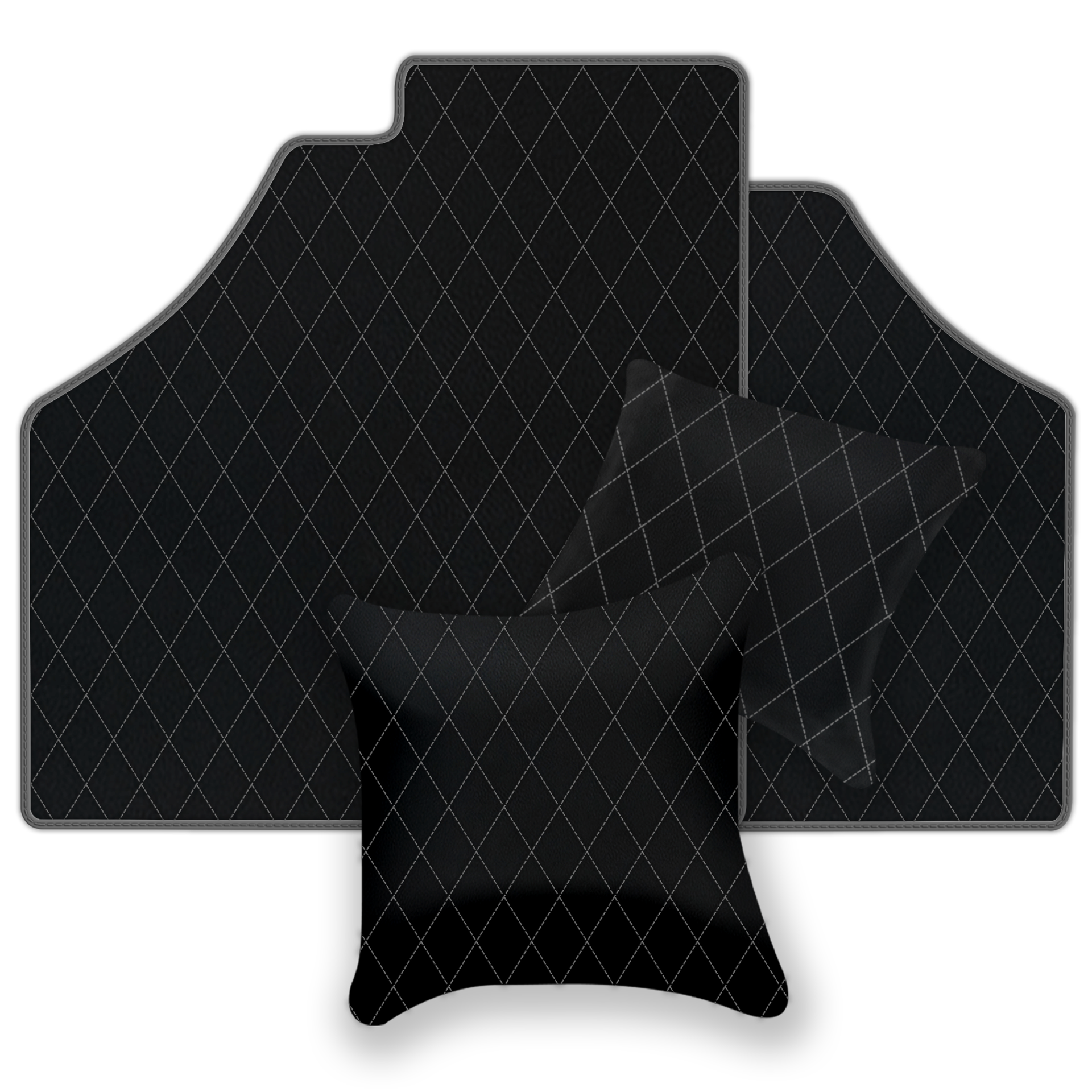 Black Leather Floor Mats for Ferrari F355 (1994-1999) | AW1 Design