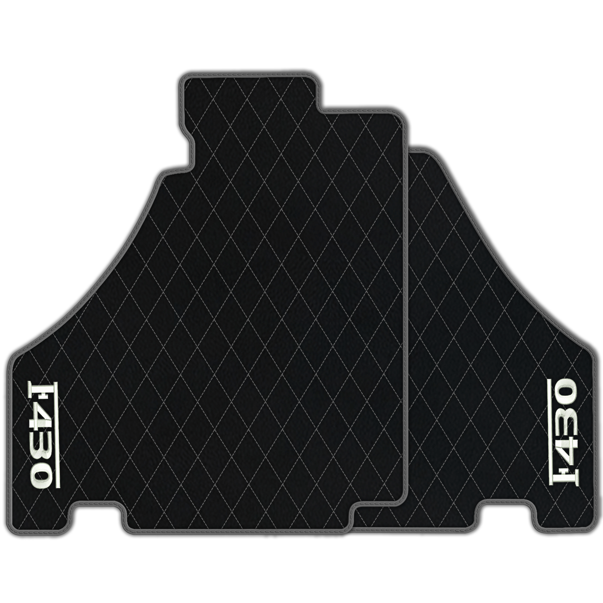 Luxury Black Leather Floor Mats for Ferrari F355 (1994-1999)
