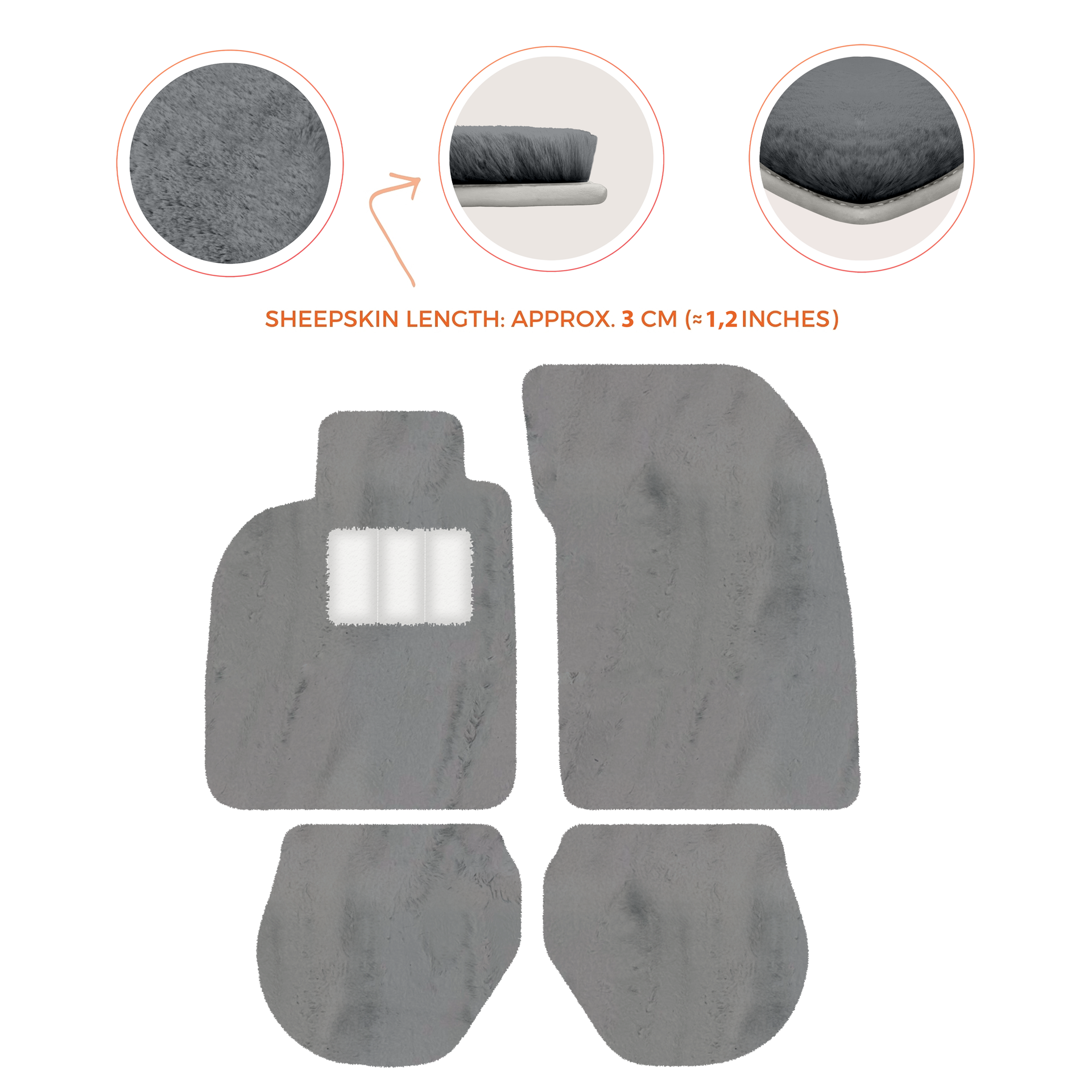 Customizable Leather Floor Mats with Divario Pattern for Porsche 911 - 993 (1994-1998) - AutoWin