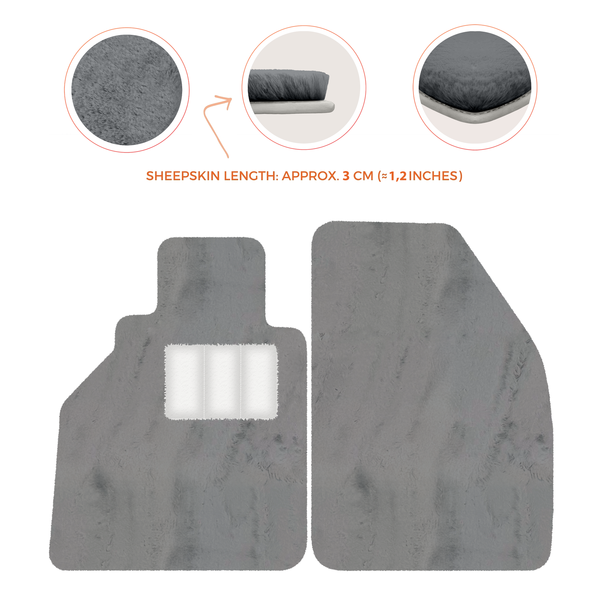 Dunkelblaue Fußmatten für Porsche 986 Boxster (1996-2004) mit Leder - AutoWin