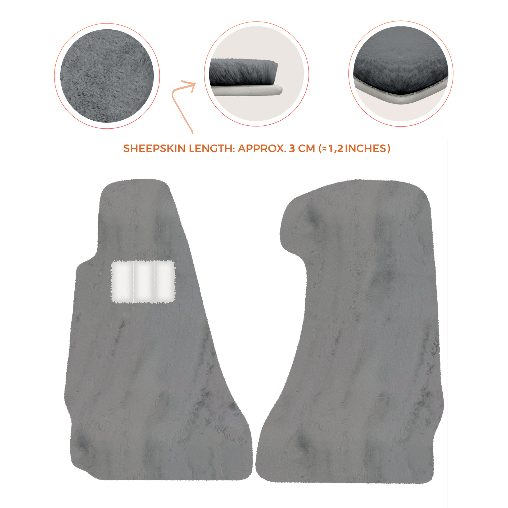 Premium Sheepskin Floor Mats for Aston Martin V8 Vantage (2006-2017)