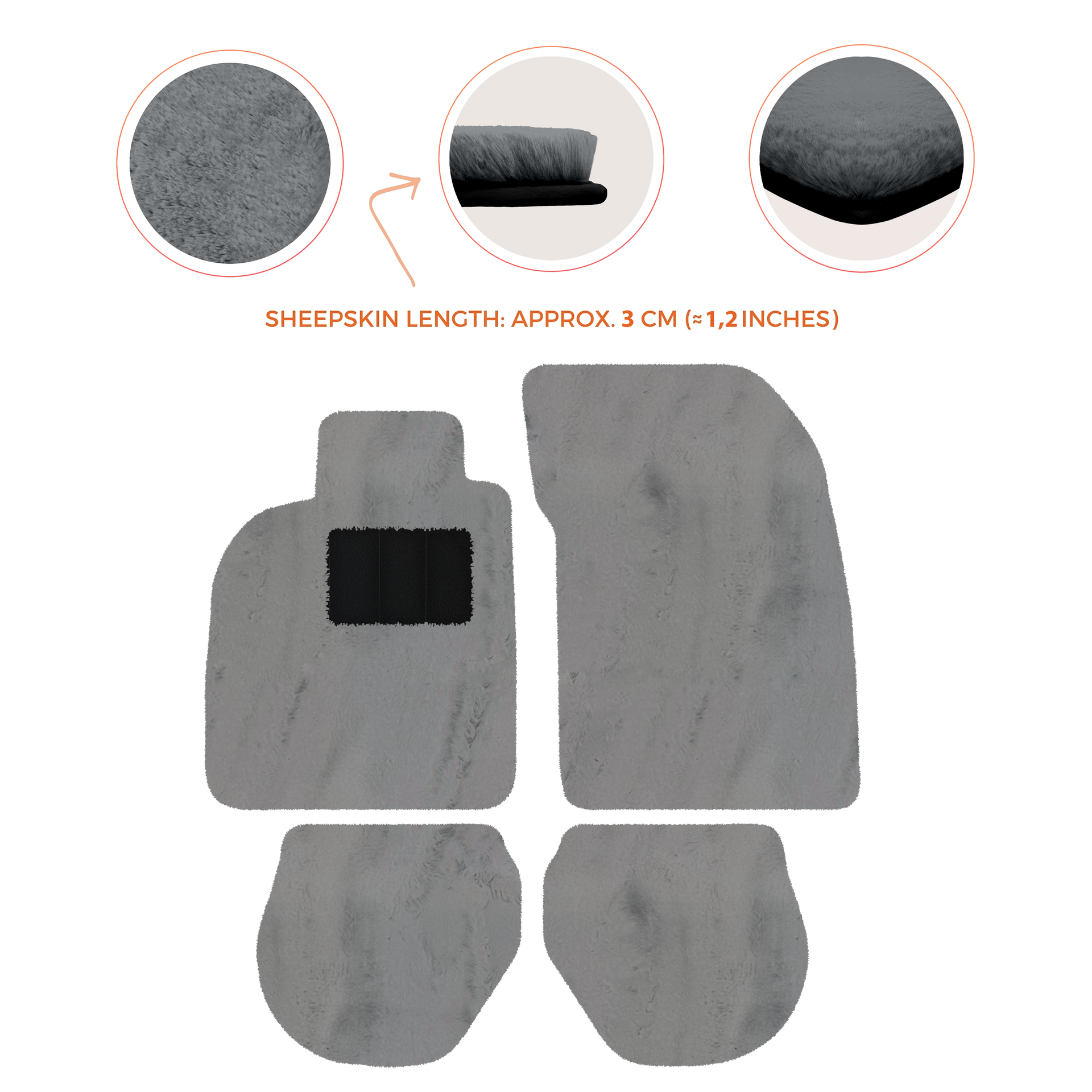 Customizable Leather Floor Mats with Divario Pattern for Porsche 911 - 993 (1994-1998) - AutoWin