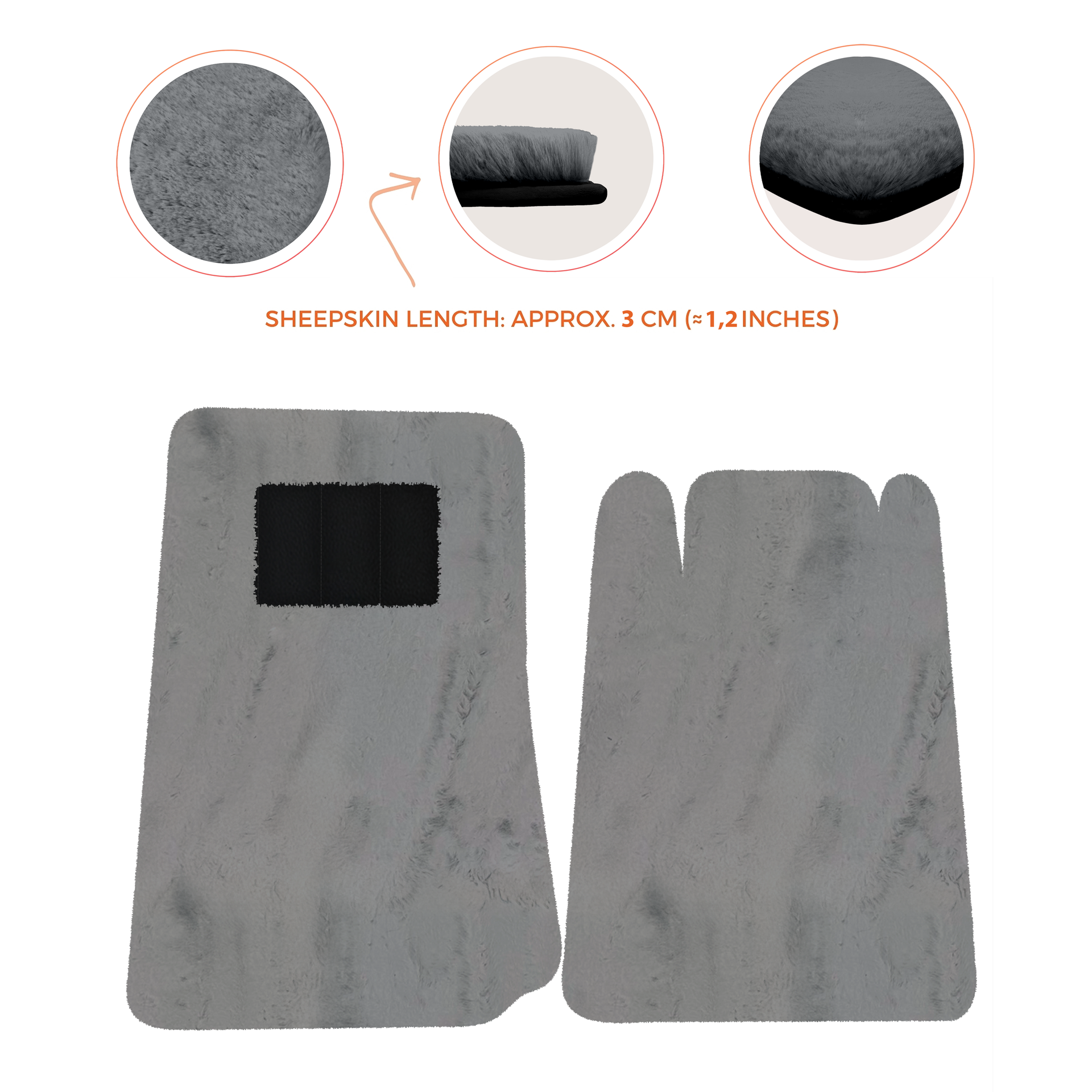 Lamborghini Jalpa Sheepskin Floor Mats (1981-1988) - Premium Luxury