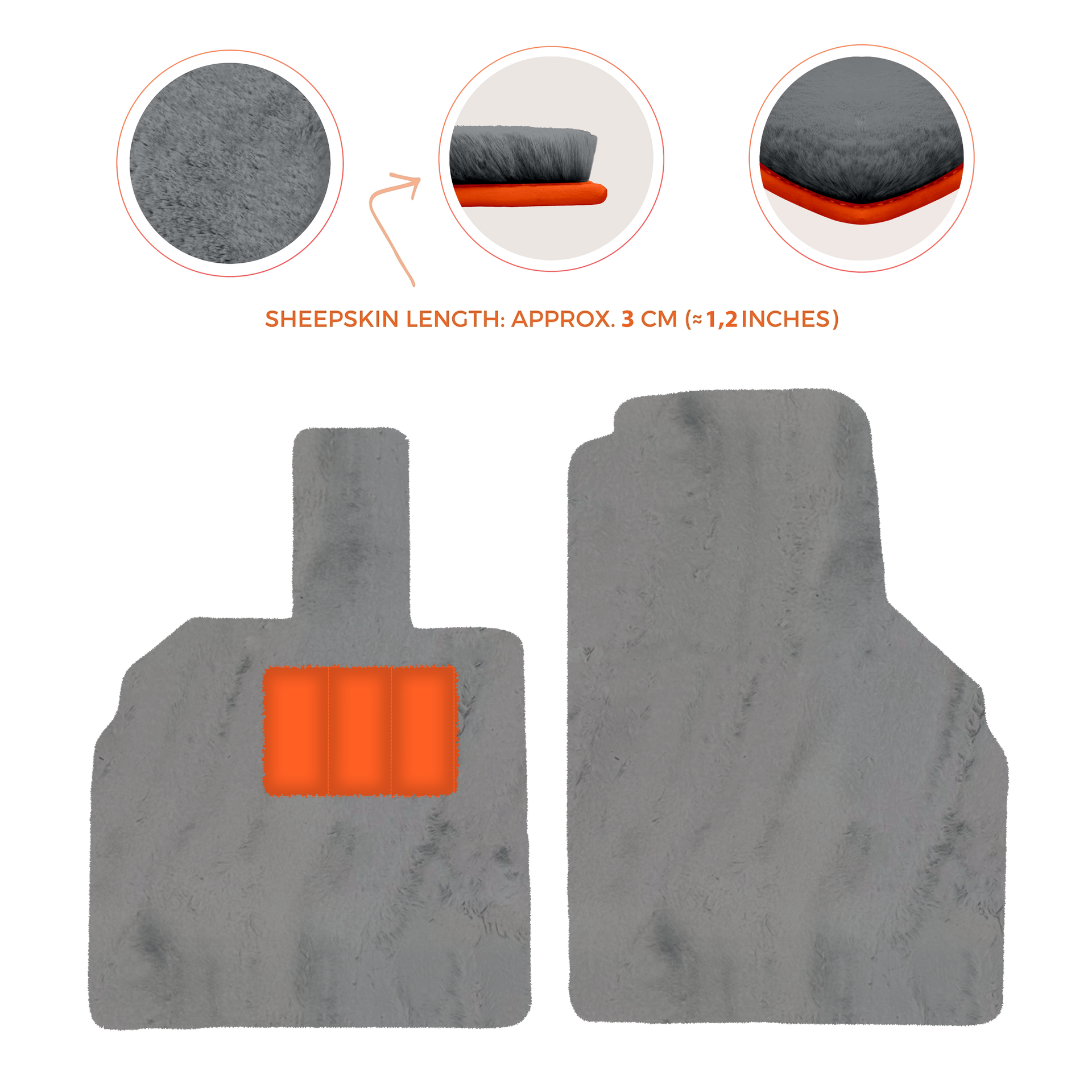 Premium Sheepskin Floor Mats for Lamborghini Aventador (2012-2022)