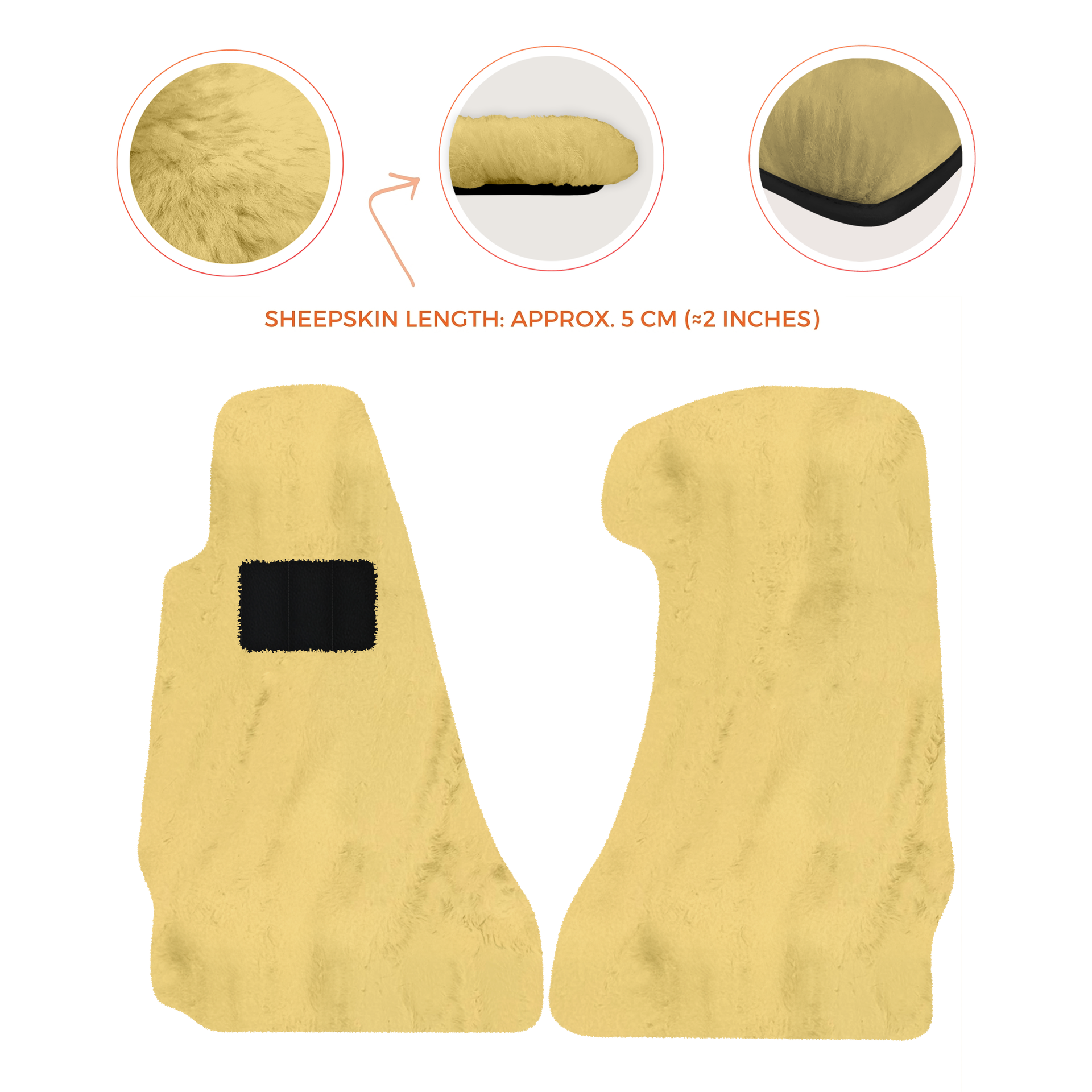 Premium Sheepskin Floor Mats for Aston Martin V8 Vantage (2006-2017)